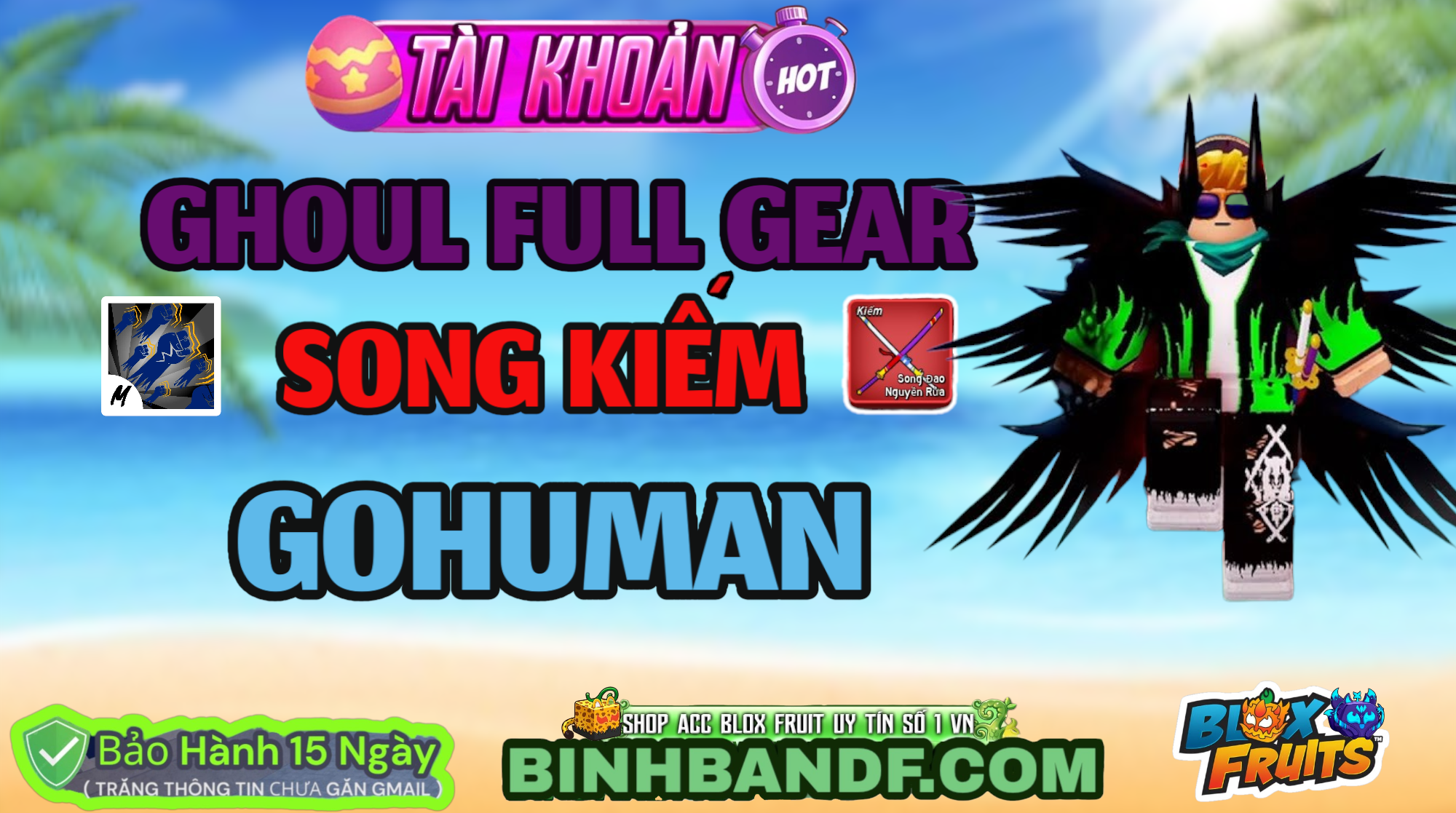Acc SONG KIẾM +SGT + QUỶ FULL GEAR ( bảo hành lỗi đặt mật khẩu 15 ngày) ( TRẮNG THÔNG TIN CHƯA GẮN GMAIL )